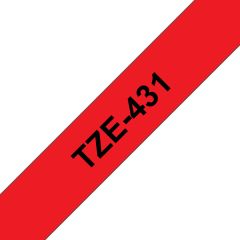 Brother TZE-431 Tape/12mm black on red f P-Touch TZE