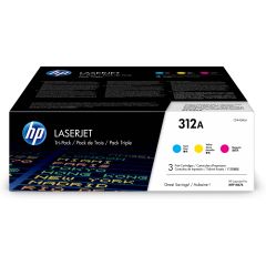 HP Cartouche HP 312A toner Cyan Tri-Pack