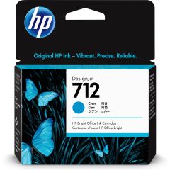 HP 712 Cyan Ink vue 1