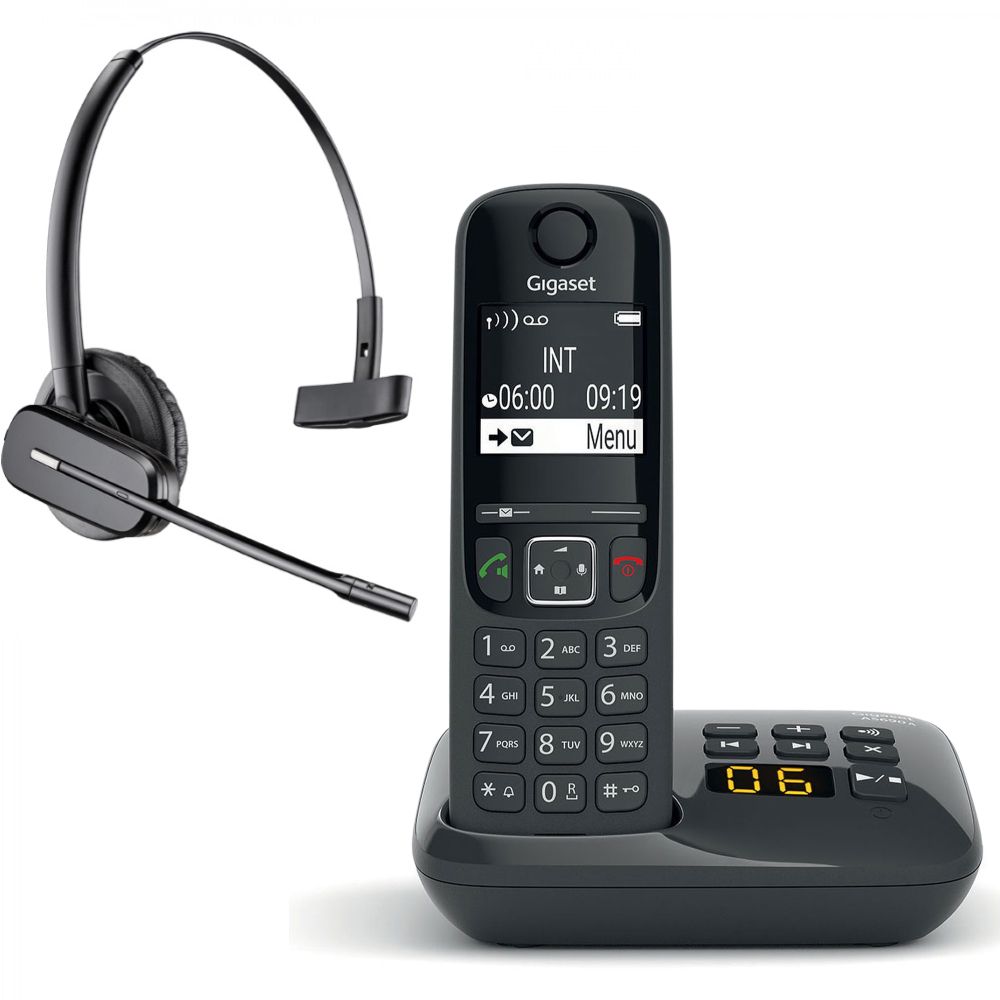 Casque Téléphone Fixe sans Fil avec Micro Anti-Bruit, Oreillette de 2,5mm  Filaire pour Gigaset C430A C530 S810 S850A CL660 Panasonic Cisco Spa 504G  Yealink W52P Bureau Centre d'appel : : High-Tech
