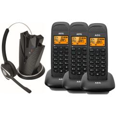 Pack 3 téléphones D81 avec casque