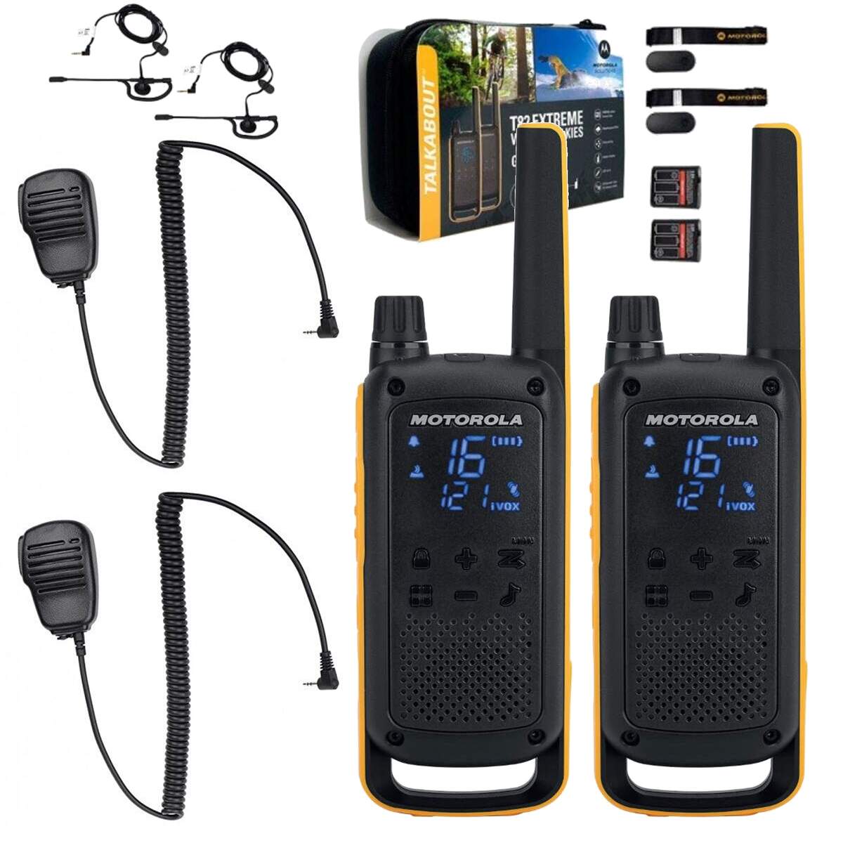 Walkie Talkies Motorola RMP0166BHLAA, 8 canales, 446MHZ