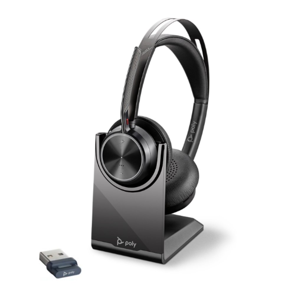 Poly Voyager Focus 2 UC USB-A avec base de chargement