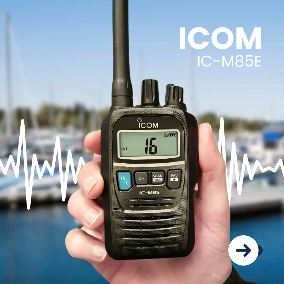 Radio portable VHF Marine ICOM