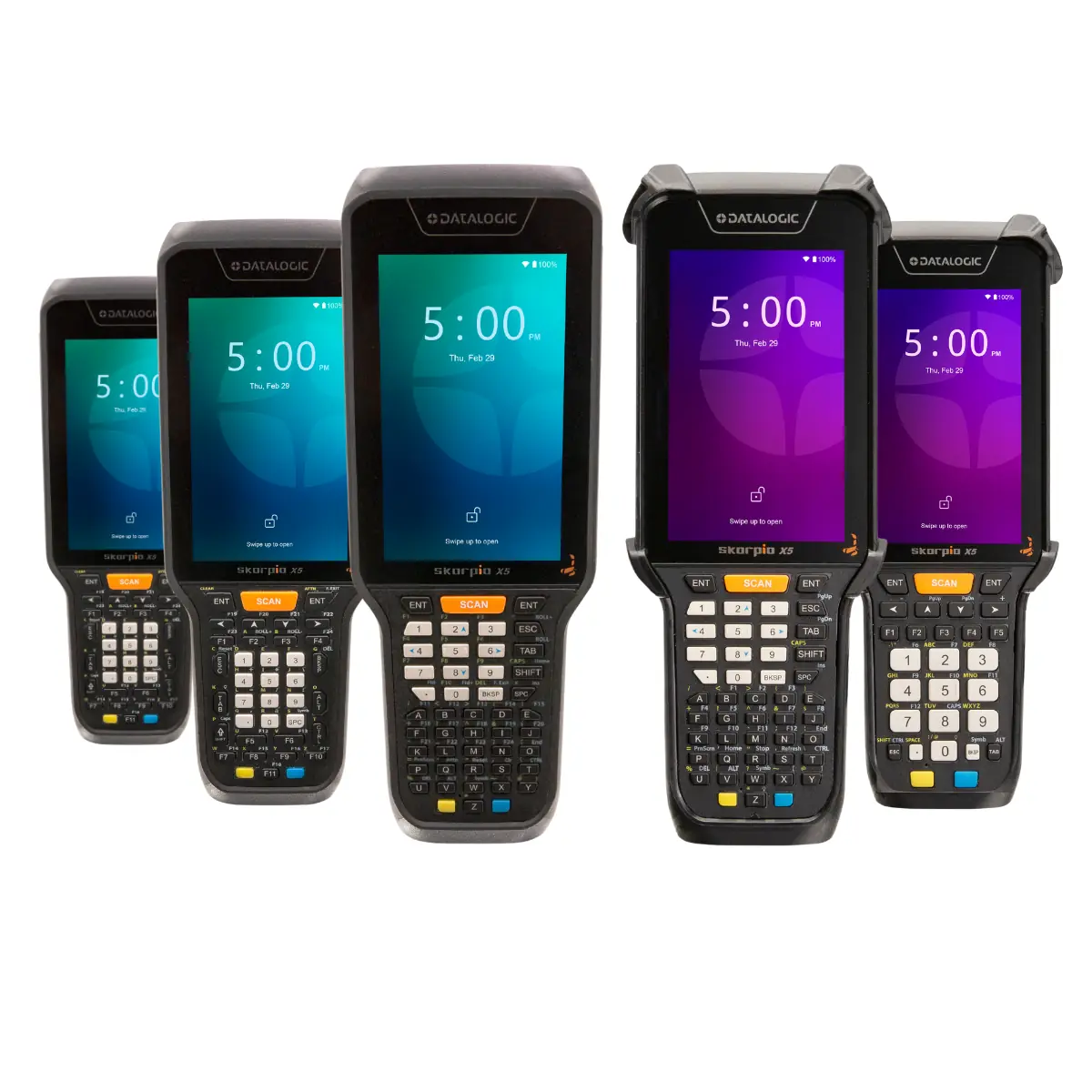 Options disponibles pour le Skorpio X5 de Datalogic